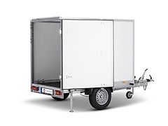 Stema Kofferanhänger 750 kg, große Hecktür, Plywood