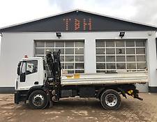 Iveco EuroCargoIG120, Dreiseitenkipper, Kran